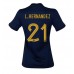 Billige Frankrig Lucas Hernandez #21 Hjemmebane Fodboldtrøjer Dame VM 2022 Kortærmet